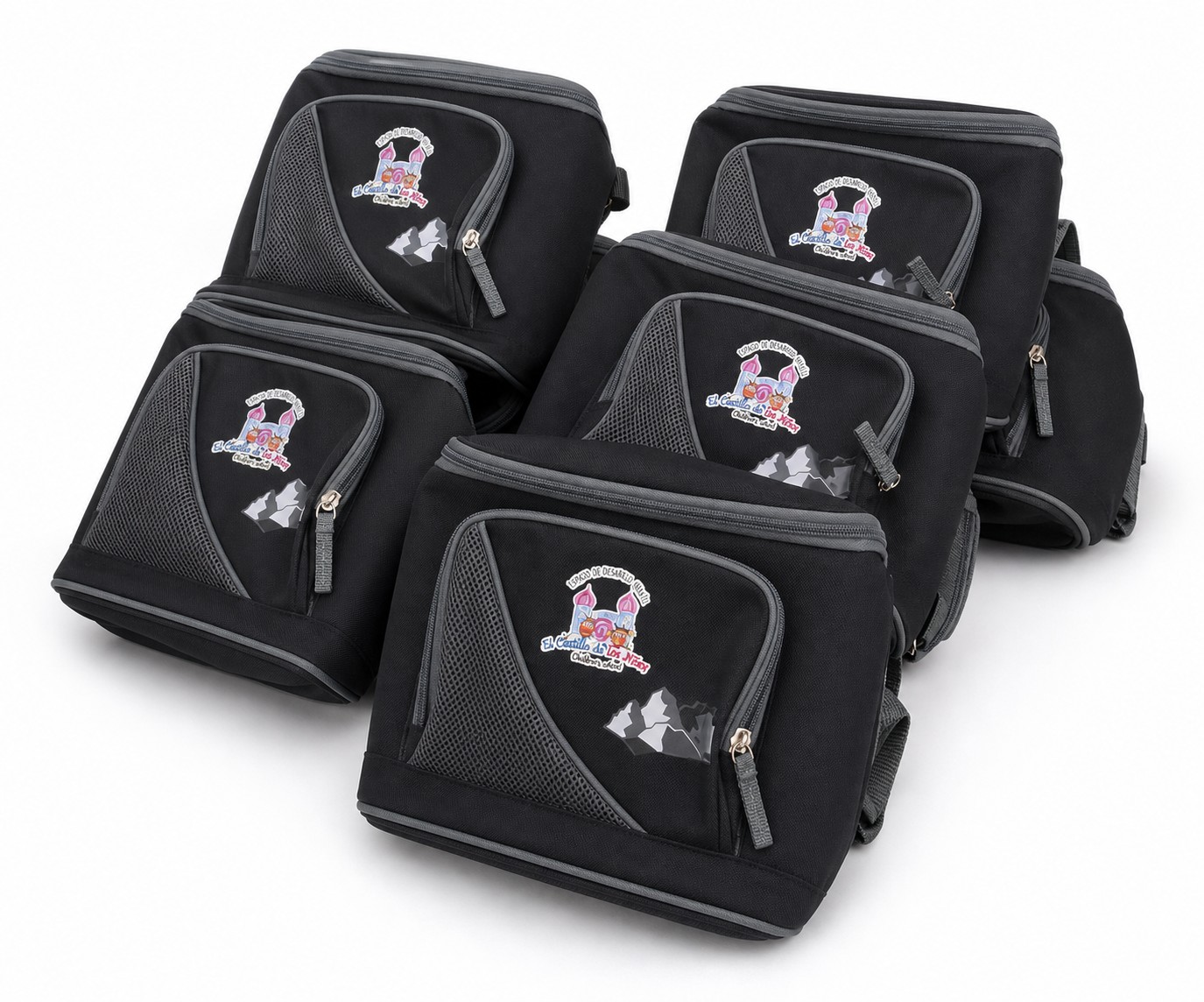 Bolsos negros personalizados de El Castillo de los Niños