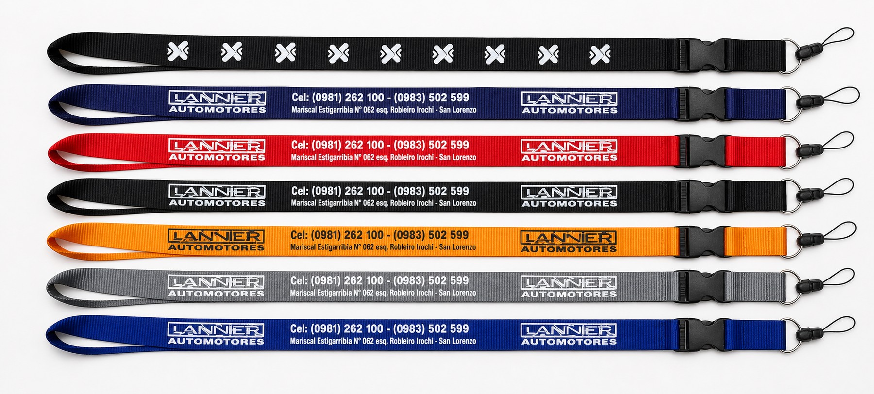 Correas y lanyards personalizados de Lanieri Automotores